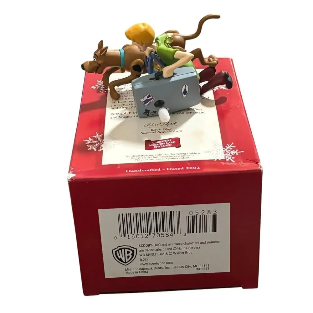 Hallmark Keepsake 2002 Scooby-Doo & Shaggy Wind Up Christmas Ornament